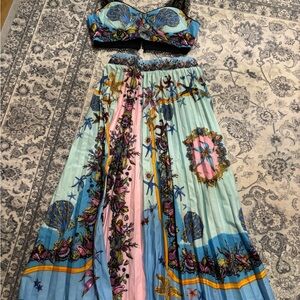 Colorful Pleated Women's Skirt